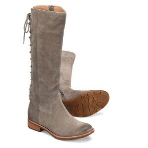 NWT Size 8 Sofft Sharnell II Tall Suede Boot in Pietra Grey Suede